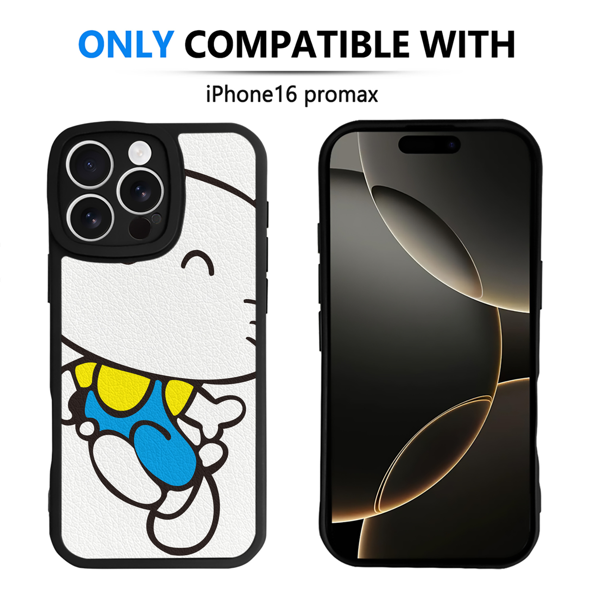 （画像用） Hello Kitty ハローキティ 【iPhone 16シリーズ対応】シリコンスマホケース（レザー調） 材質：シリコン